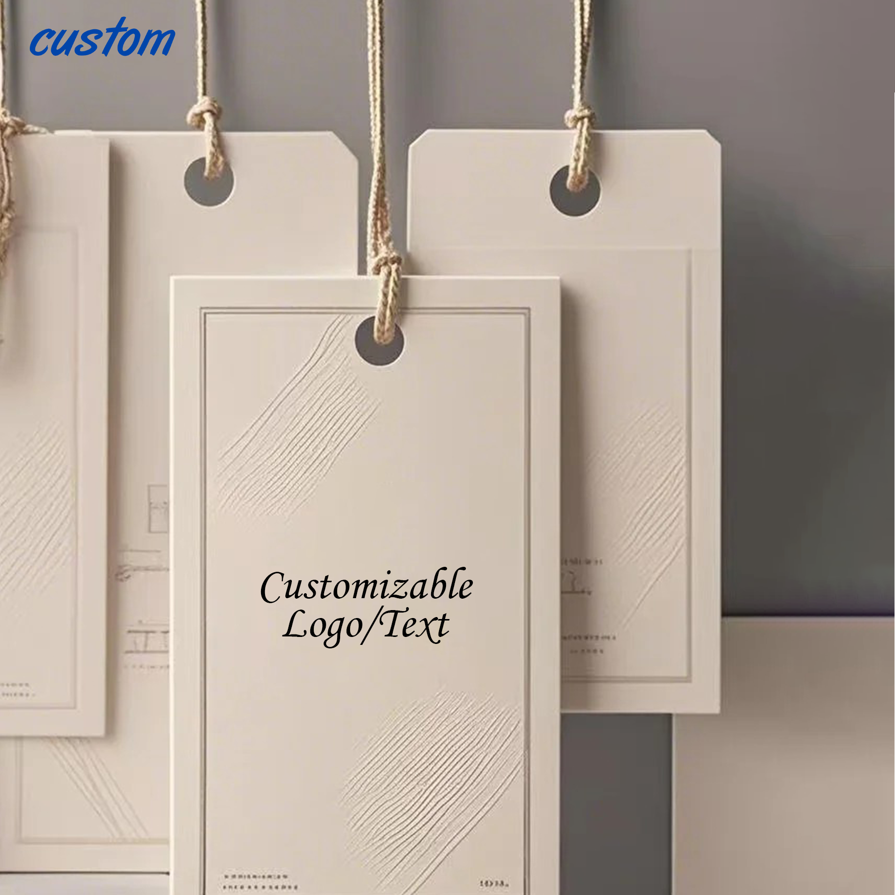 Customized Clothing Tags | Rectangular Clothing Hanging Tags