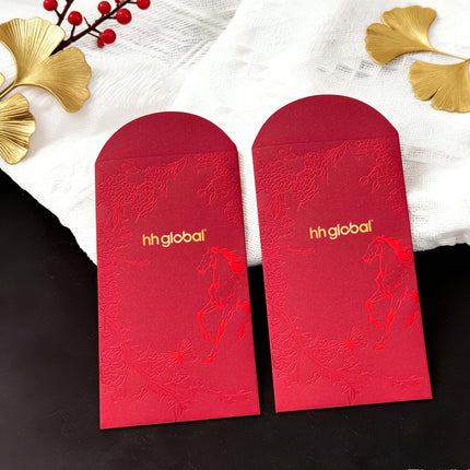 2026 CNY Customizable Red Envelopes Company Logo Printable