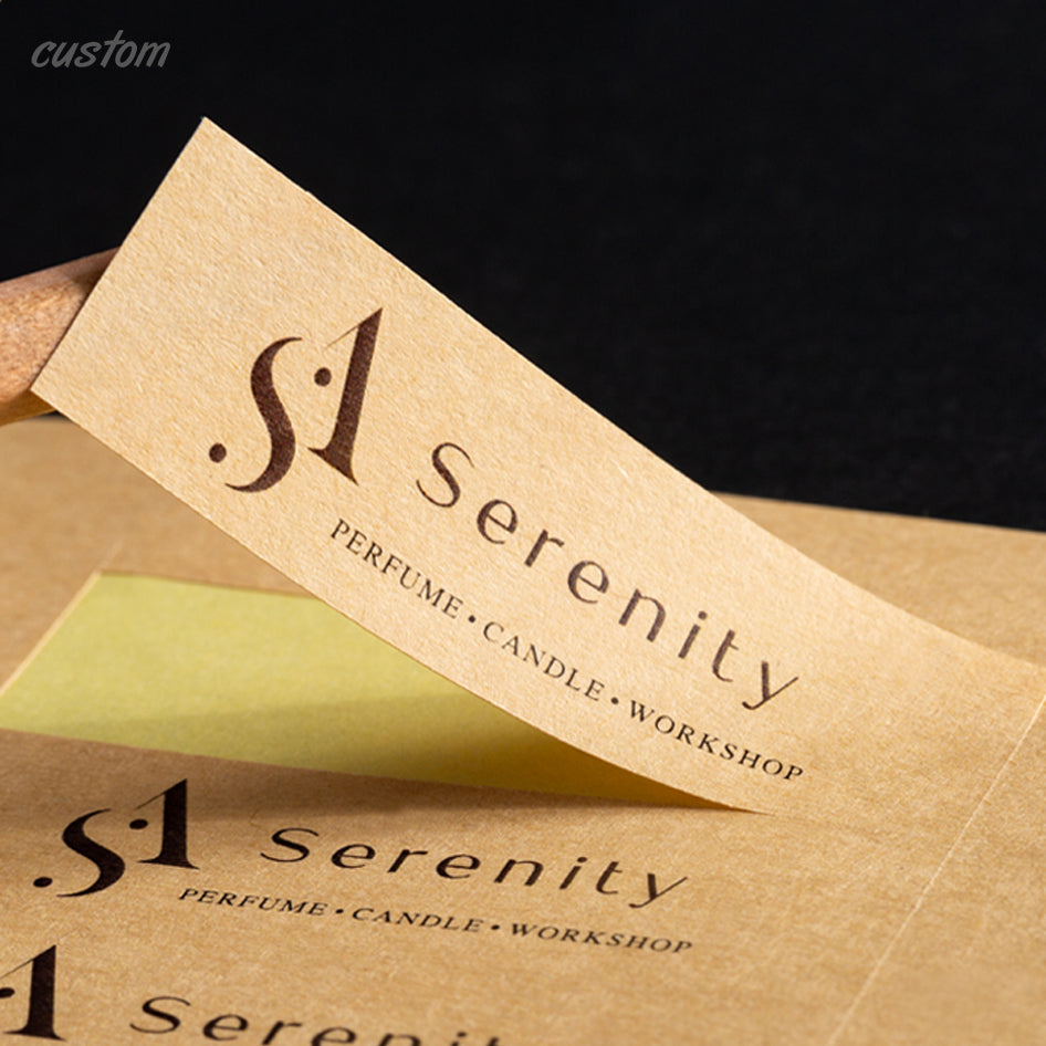 Artisan-Grade Kraft Labels - Precision-Cut,Textured Finish for Coffee Shops,QR Codes & Eco Packaging