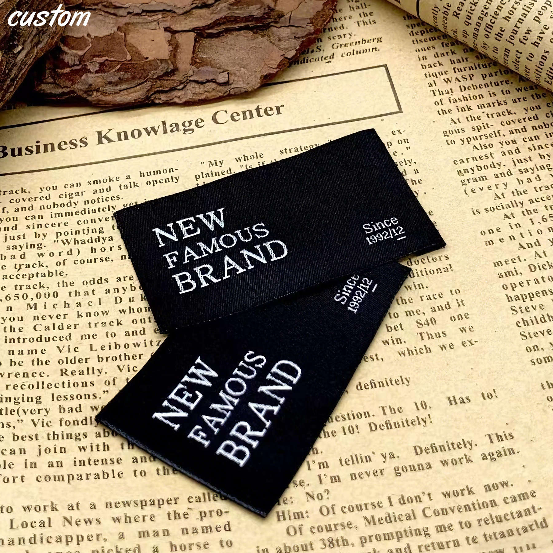 Customized Clothing Woven Label | Clothing Label Collar Label