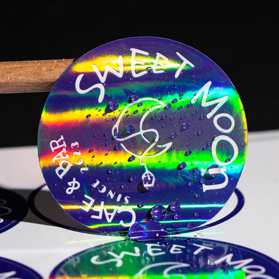 Waterproof Holographic Stickers - HD Oil-Resistant Prints, Multi-Shape Options for Food Packaging & IP Merchandise