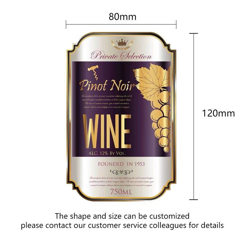 葡萄酒標籤貼紙、客製化葡萄酒標籤、個人化禮品、葡萄酒禮品標籤、貼紙標籤