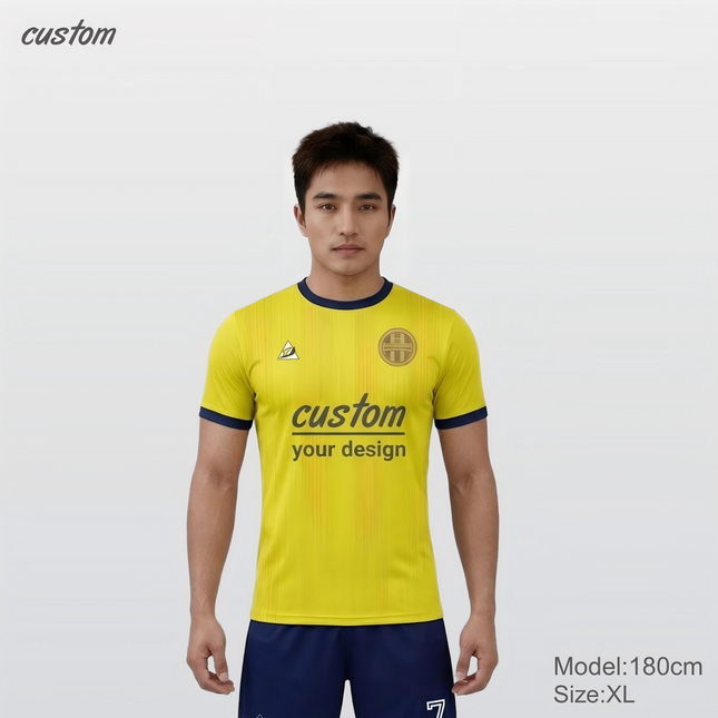 Custom Sportswear | Personalized Football Jerseys | Summer Breathable Short Sleeves | Multi-Color Round Neck Pullover