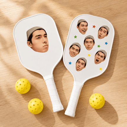 Custom Pickleball Paddle — Personalized with Your Photo, Name & Design | Carbon Fiber & Fiberglass | Pro Paddle for Men & Women