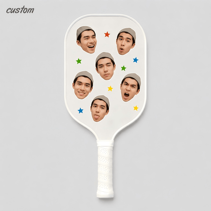 Custom Pickleball Paddle — Personalized with Your Photo, Name & Design | Carbon Fiber & Fiberglass | Pro Paddle for Men & Women