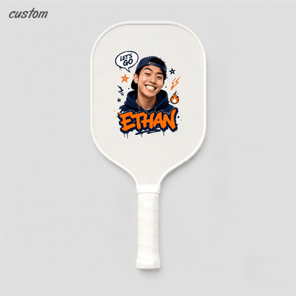 Custom Pickleball Paddle — Personalized with Your Photo, Name & Design | Carbon Fiber & Fiberglass | Pro Paddle for Men & Women