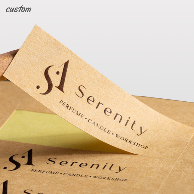 Artisan-Grade Kraft Labels - Precision-Cut,Textured Finish for Coffee Shops,QR Codes & Eco Packaging