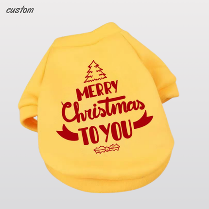 Customized sweatshirt with pet personalized text