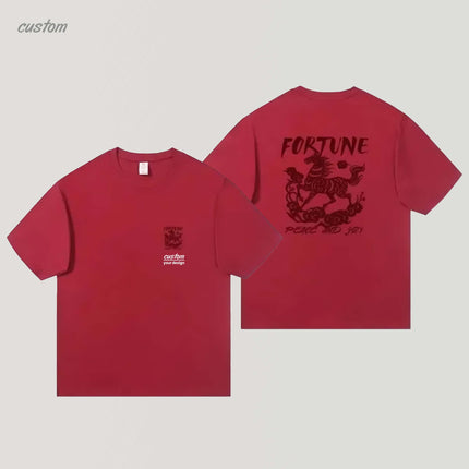 2026 CNY T-Shirt | Customizable T-shirt Year Of Horse T-Shirt New Year Parent-Child Outfit