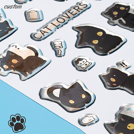 Custom Transparent PVC Stickers - HD Waterproof Prints, Multi-Shape Options for Cartoon Merchandise & Celebrity Collectibles