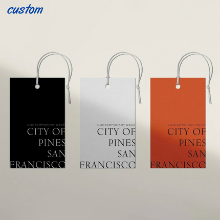 Customized Clothing Tags | Rectangular Clothing Hanging Tags