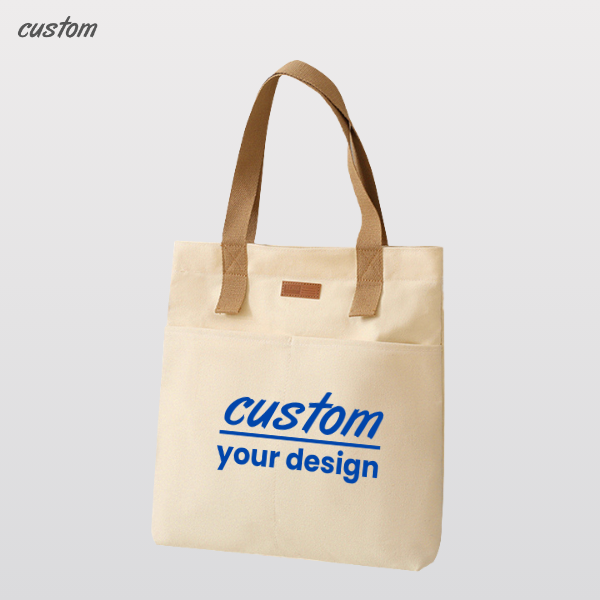 Custom Canvas Tote for Brand Storytelling, ESG,Custom Branding; Versatile