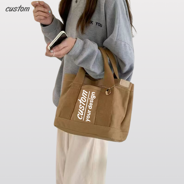 Japanese-Style Multi-Layer Tote Bag - Chic Functional Casual Carryall for Daily Use