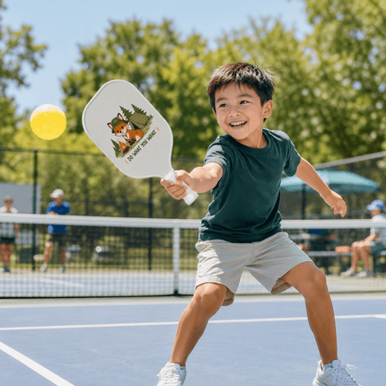 Kids Custom Pickleball Paddle — Personalized with Photo, Name & Cute Cartoon Design | Lightweight | Fun Gift for Children