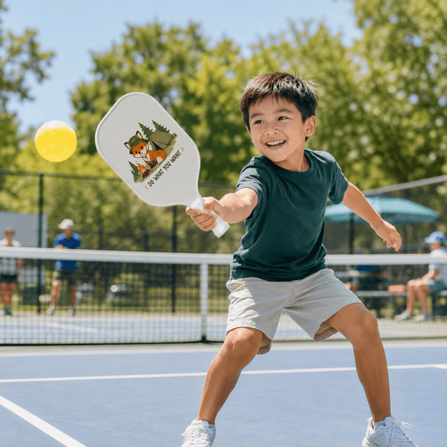 Kids Custom Pickleball Paddle — Personalized with Photo, Name & Cute Cartoon Design | Lightweight | Fun Gift for Children