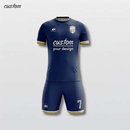 High-Performance Sportswear | Football Training Suit | Breathable Short Sleeves | Lightweight Round Neck | Custom Colors Available