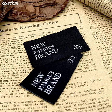 Customized Clothing Woven Label |  Clothing Label Collar Label