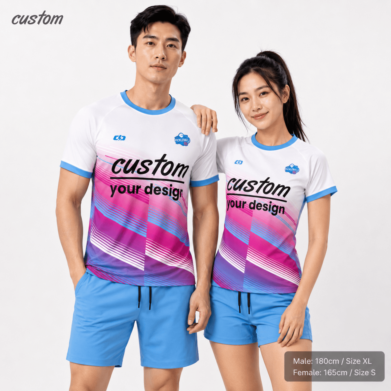 Fully Customizable Pickleball Jersey Set | Personalized Print  Team Order Professional Sportswear