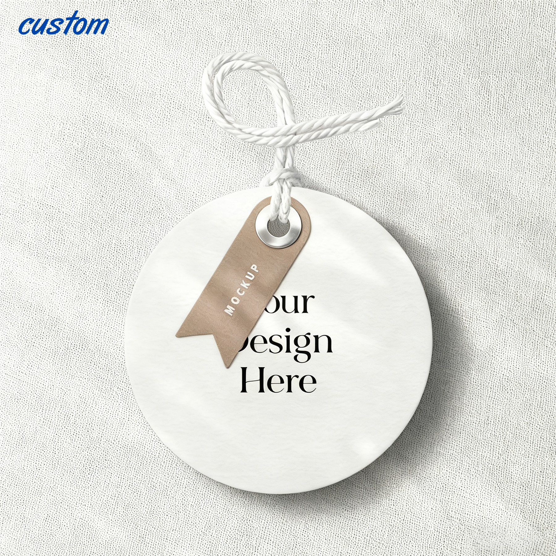 Customized Clothing Tags | Round-Shaped Clothing Hanging Tags