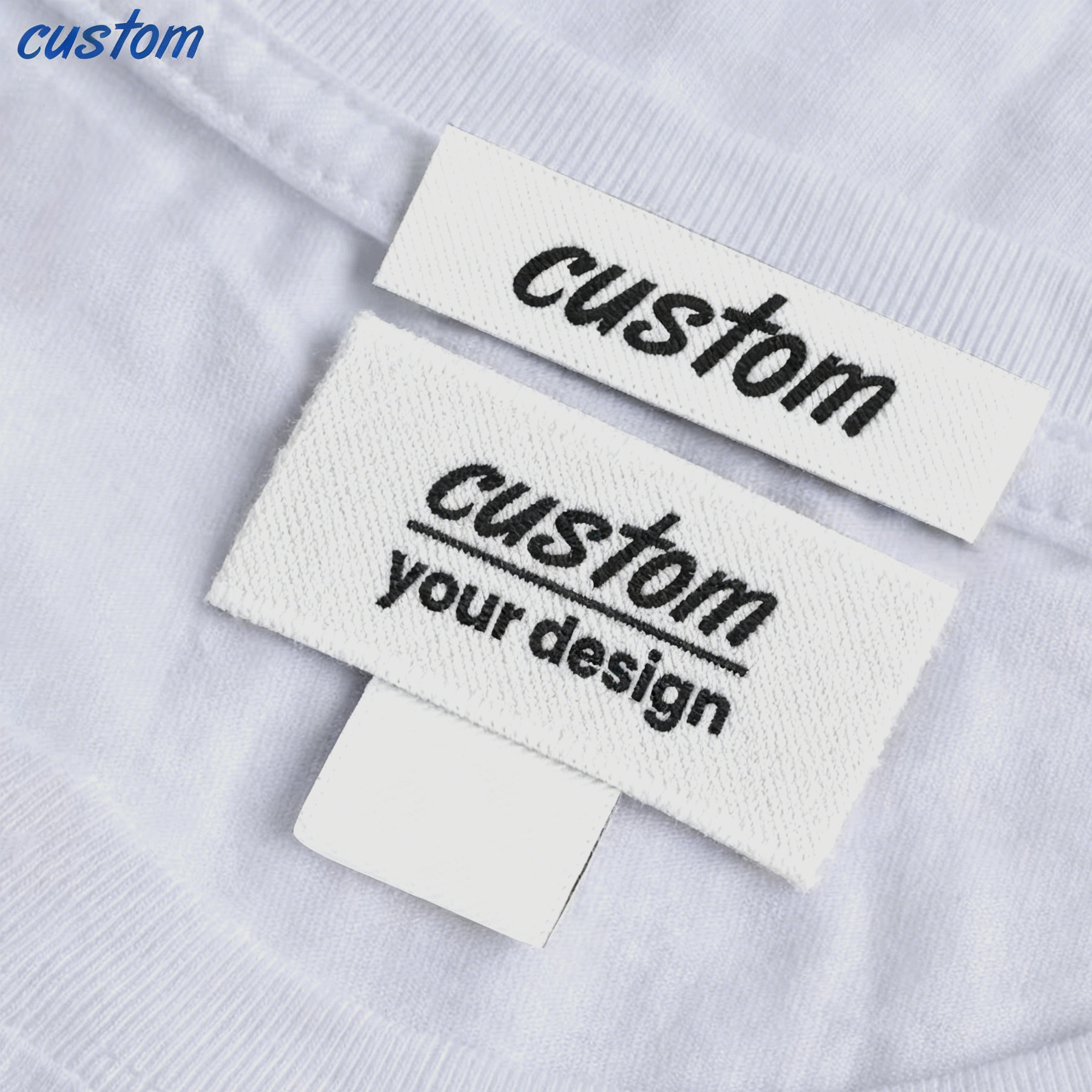 Customized Clothing Woven Label |  Clothing Label Collar Label