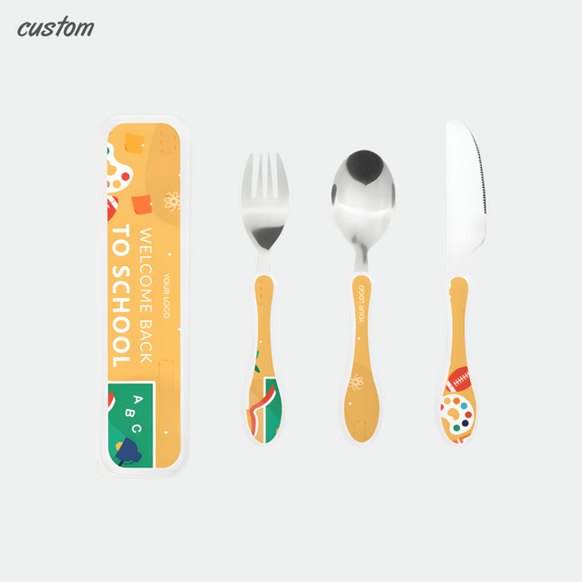 Kids Gourd-Handle Cutlery Set