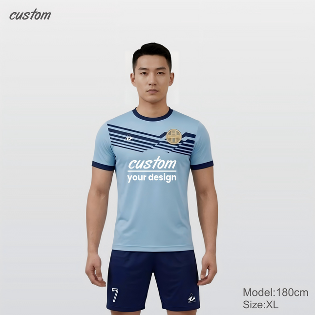 Team Sportswear | Custom Football Uniforms | Summer Short Sleeve Pullover | Multi-Color Options | Round Neck Design