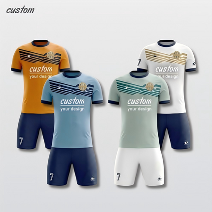 Team Sportswear | Custom Football Uniforms | Summer Short Sleeve Pullover | Multi-Color Options | Round Neck Design