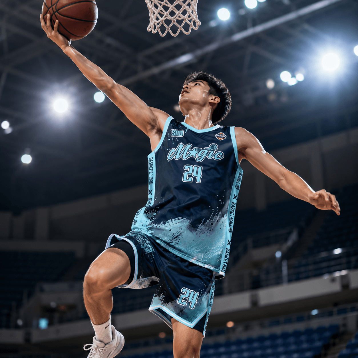 Custom Sublimated Basketball Jersey Set – Personalized Team Name, Number & Logo Uniform for Men, Youth and Adults