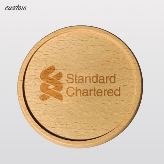 Elevate your dining experience with our custom wooden coasters, crafted to protect and personalize your table settings