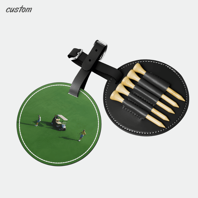 Premium PU Golf Tee Organizer – Durable & Clip-On Style