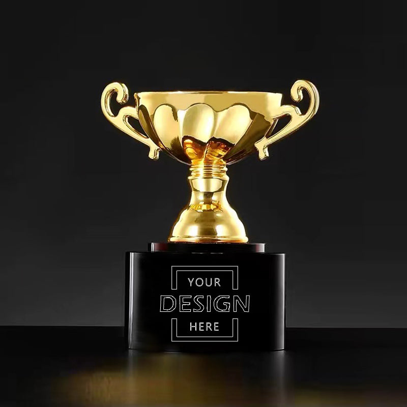 High-Quality Custom Metal Trophy | Personalized Three-Color Team Award