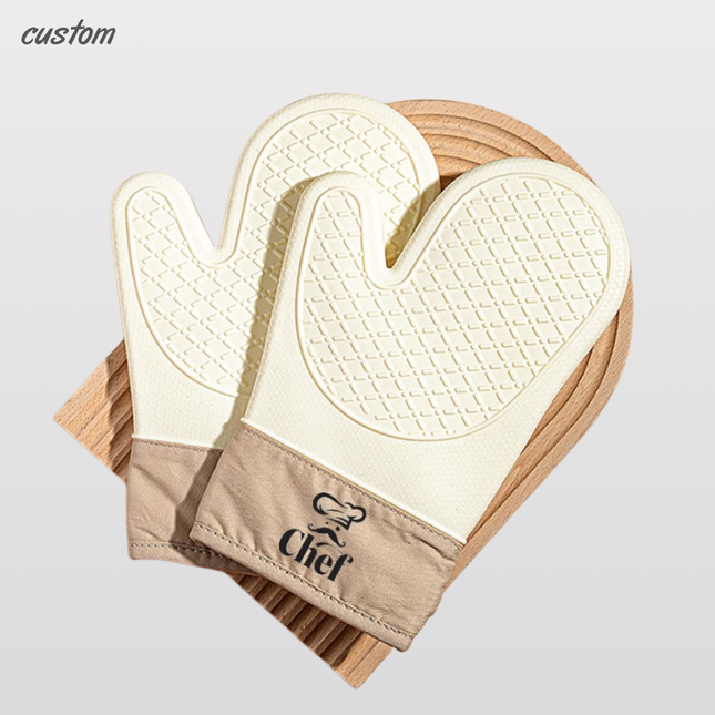 Anti-scald gloves, microwave oven gloves, thick silicone insulation gloves