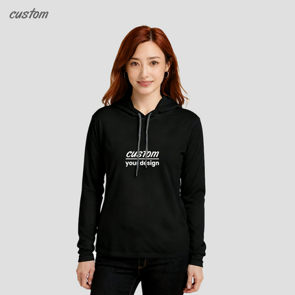 Brand Quality | ANVIL 887L Lady Long Sleeve Lighweight Hoodie Top