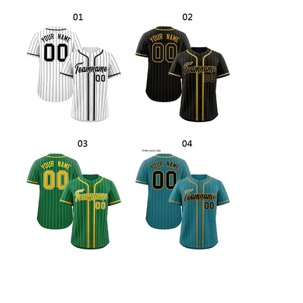 Baseball shirts, mass customization, team/fan customization