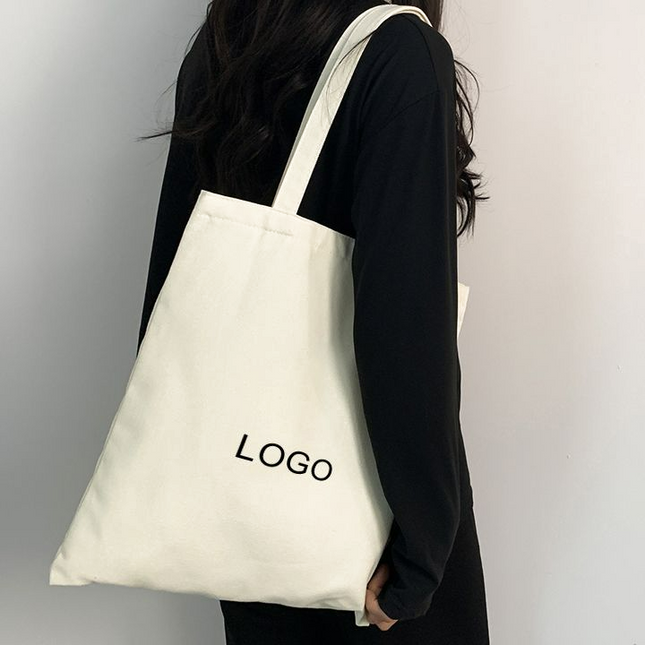 BCA-008 Canvas Tote Bag, a zippered style, can be customized