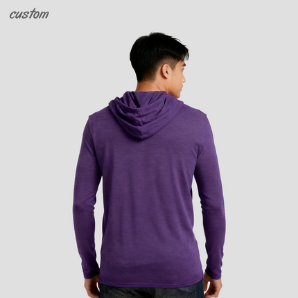 Brand Quality | ANVIL 987 Men's Long Sleeve Lighweight Hoodie Top