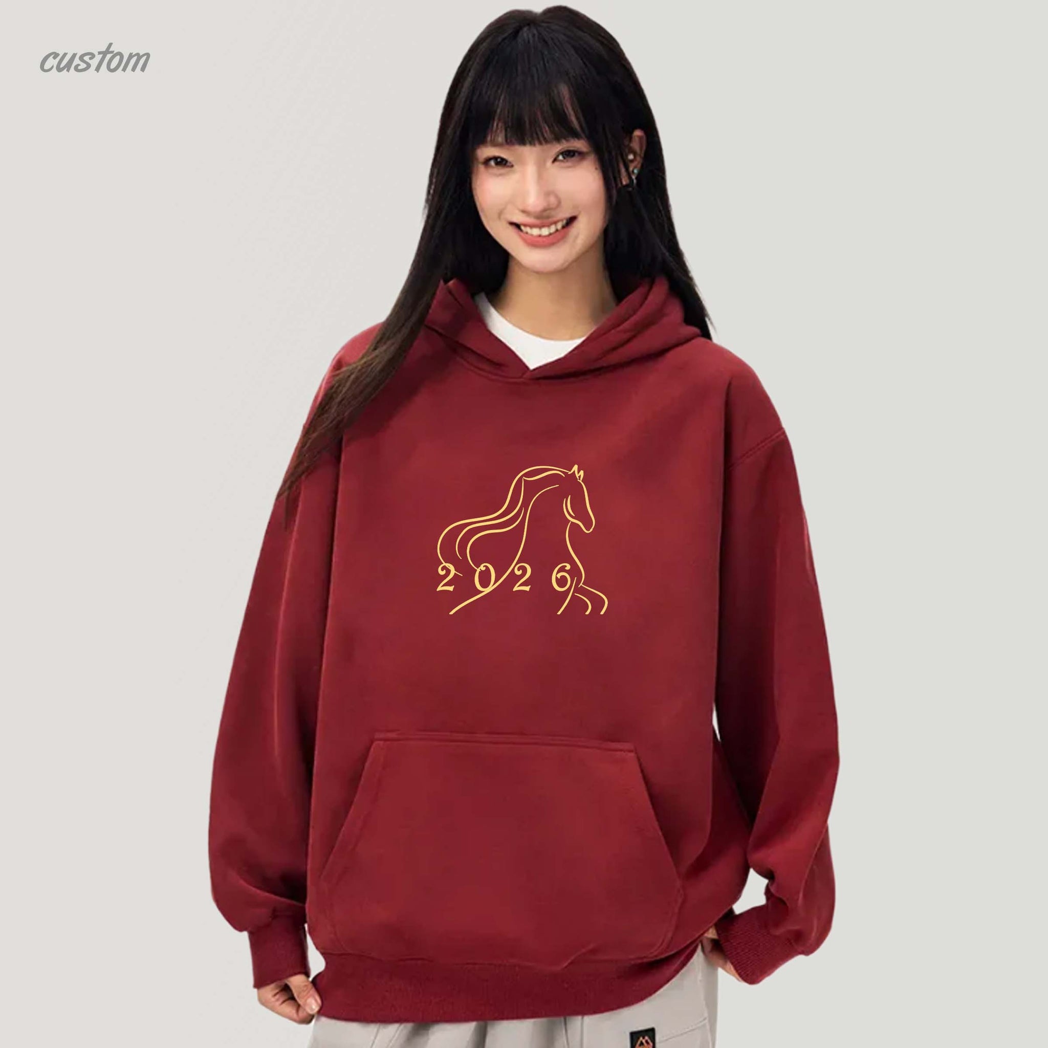 2026 CNY Hoodie | New Year Clothes Year Of Horse Hoodie Customized Clothes