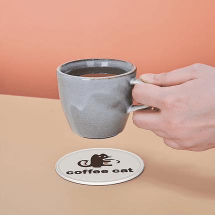 Round Leather Coasters Set – Premium & Heatproof