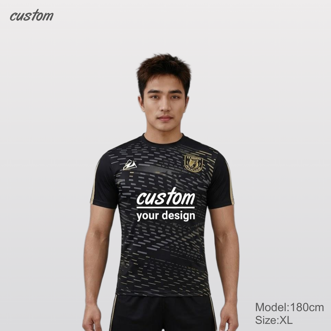 Fully Customizable Sportswear, football suit, summer breathable short sleeves, pullover round neck design, multi-color optional