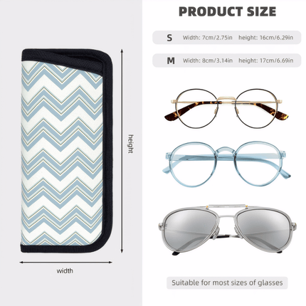 Size chart glasses case