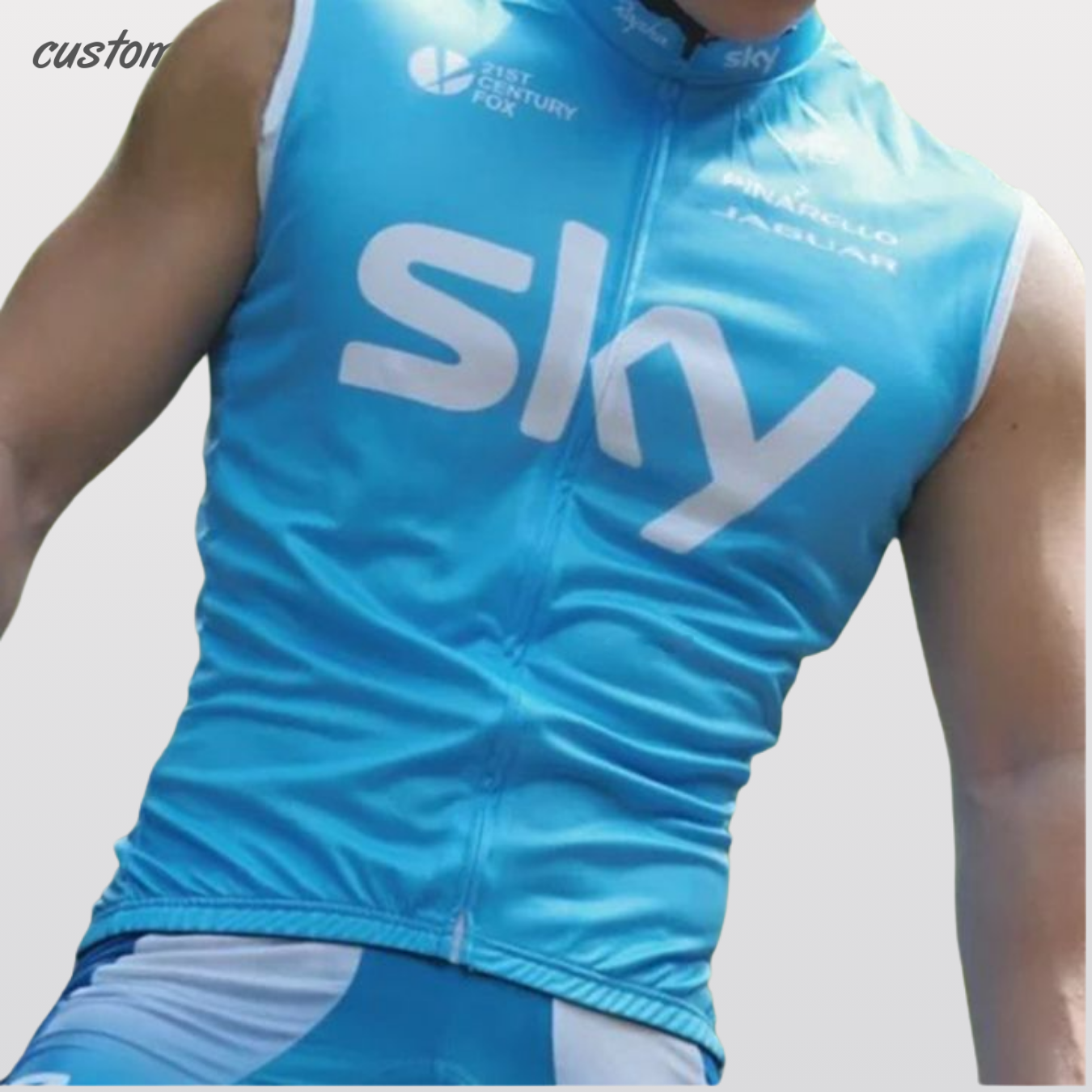 Sleeveless cycling uniforms, customized team uniforms, mass customized vests