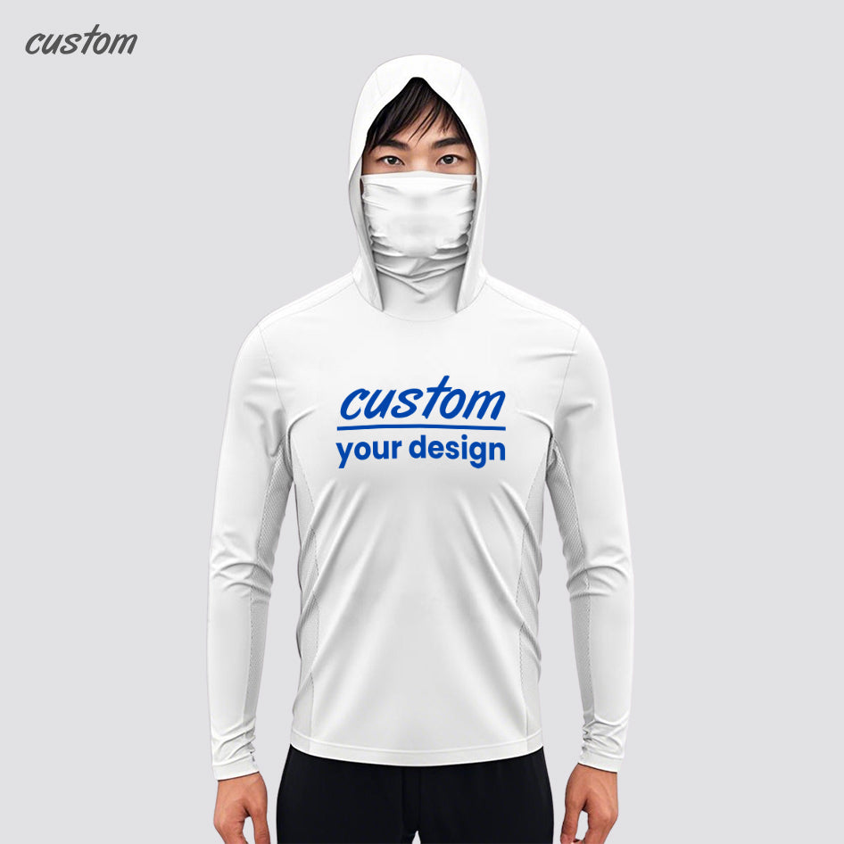 New summer fishing suit, mask hooded design, moisture-absorbent and breathable UV sun protection suit