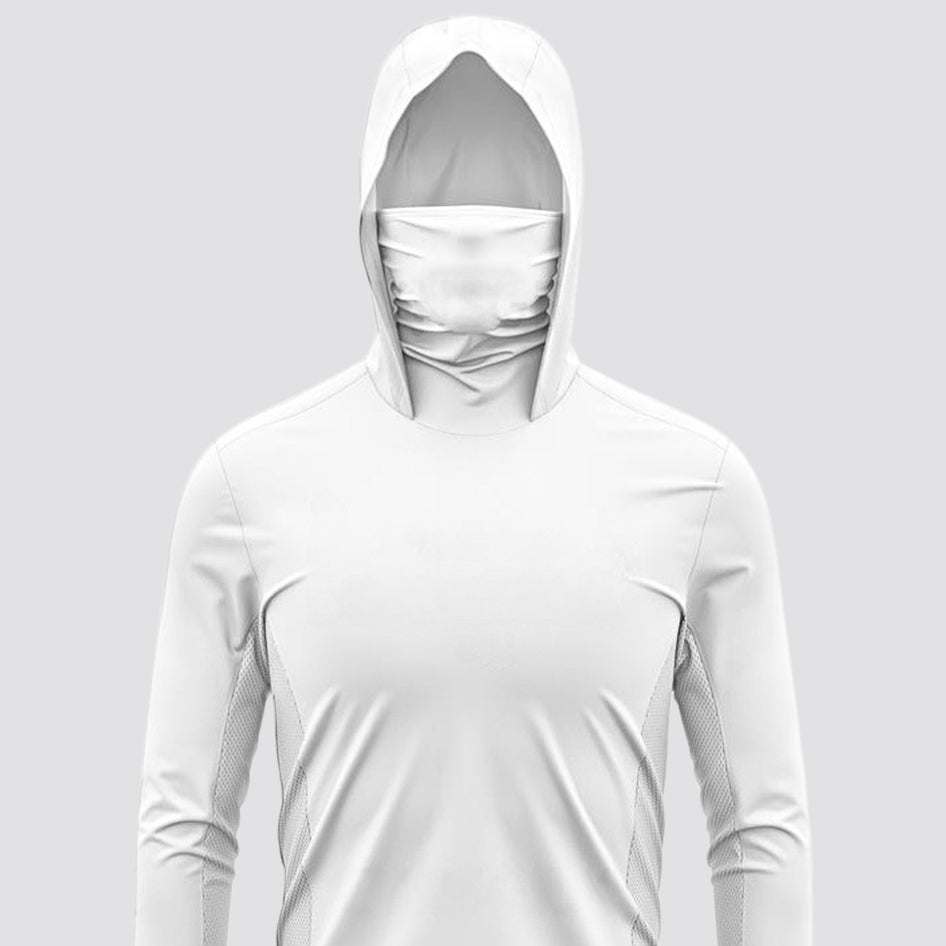 New summer fishing suit, mask hooded design, moisture-absorbent and breathable UV sun protection suit