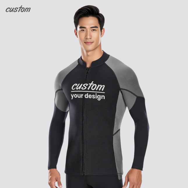 Customized diving tops, cold-proof and sun-proof split swimsuits