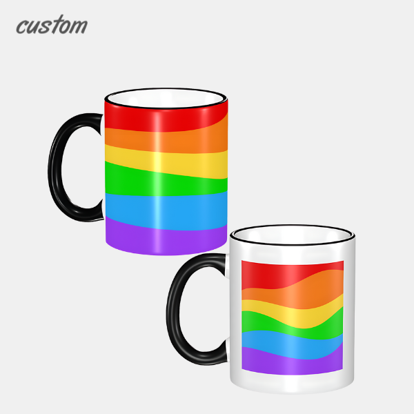 Mug Rim Design Coloured Rim Ceramic Mug | Print Ready Design – customHK