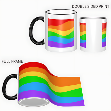 Mug Rim Design Coloured Rim Ceramic Mug | Print Ready Design – customHK