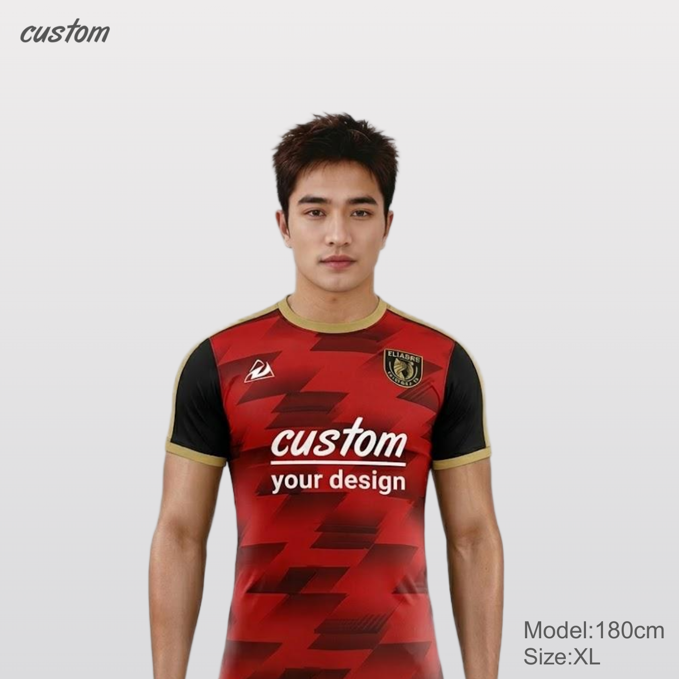 Custom Football Jerseys | Summer Breathable Short Sleeves | Pullover Round Neck | Multi-Color Options