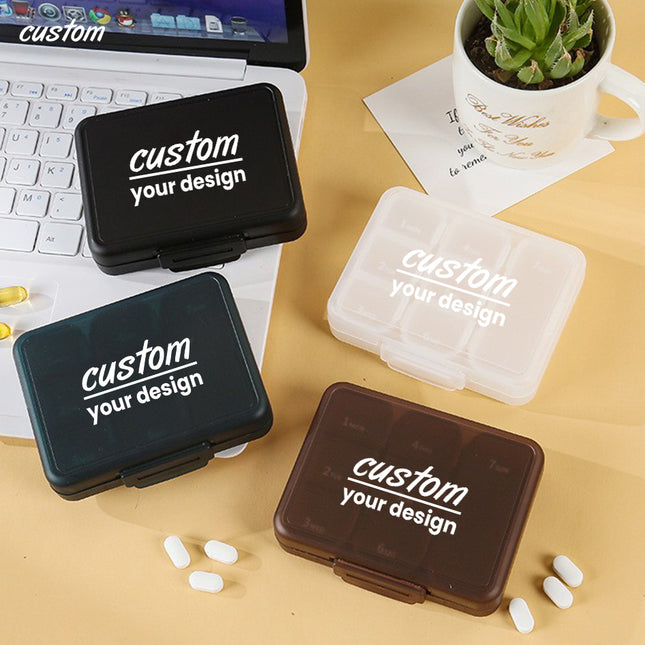 Food grade small and lightweight medicine box, 7 days a week, pill packing box, carry with you