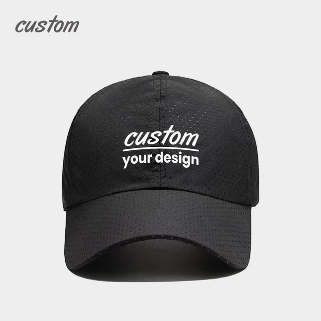 Mesh Baseball Cap,Breathable Mesh Cap, Sun Protective Quick Dry Hat, Adjustable Summer Cap
