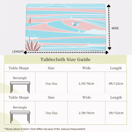 Size guide anti oil cover